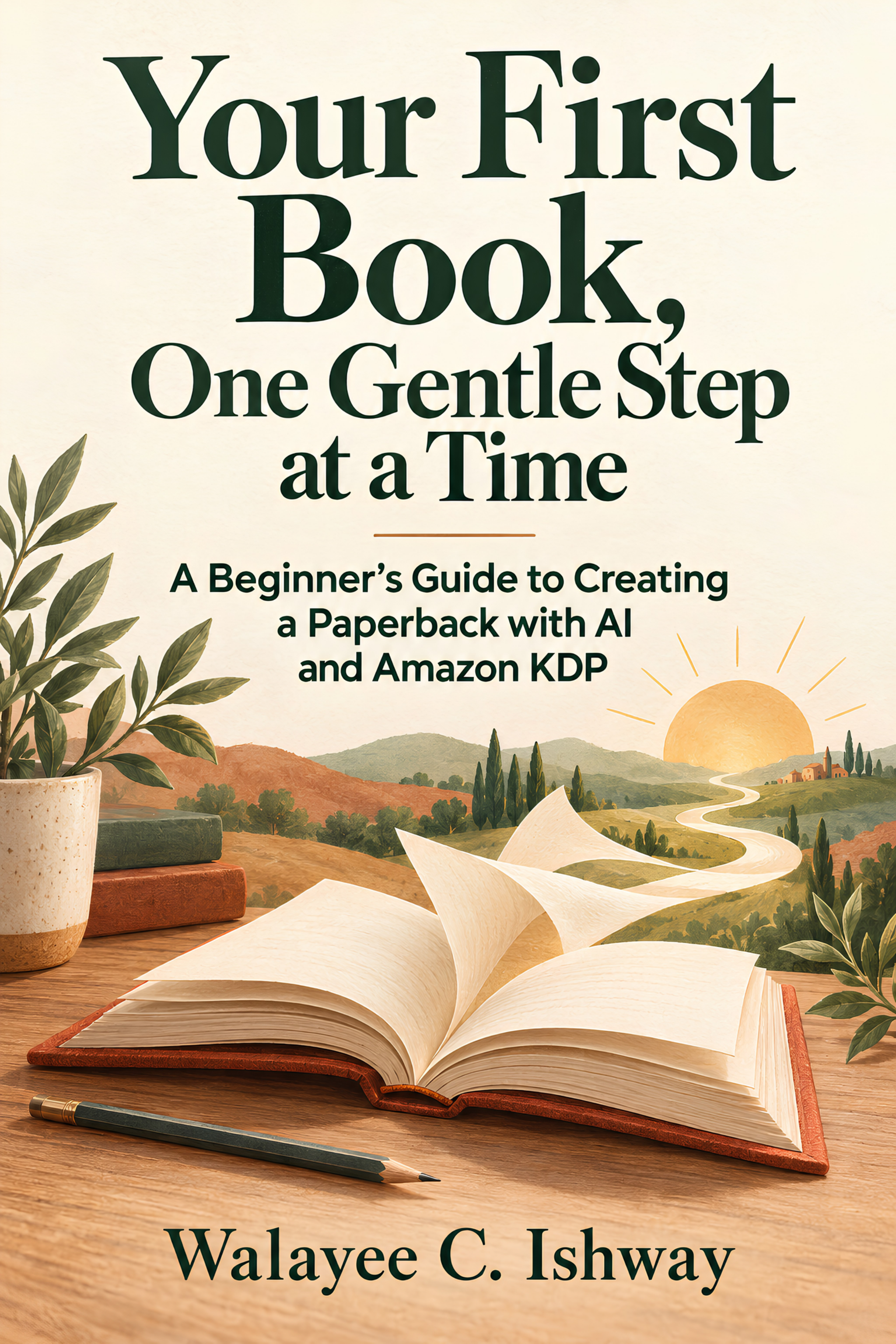 Digital edition cover of Your First Book, One Gentle Step at a Time