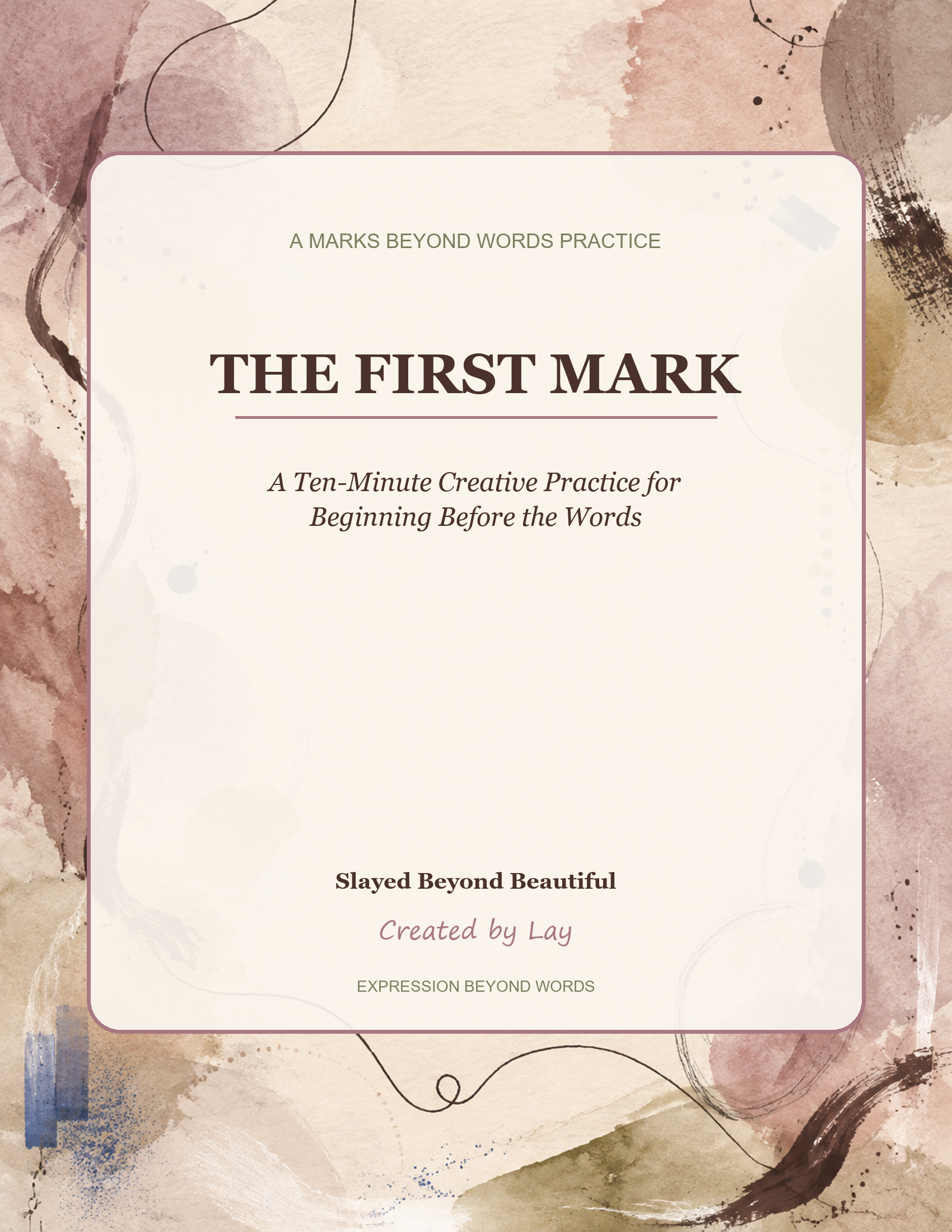 Cover of The First Mark